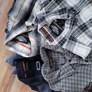 Harley Davison button shirts